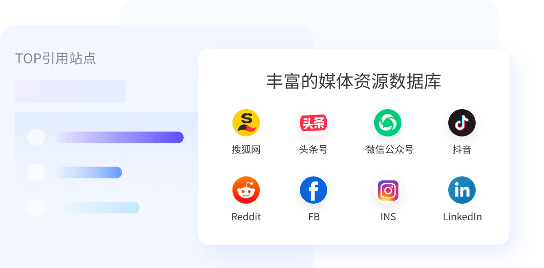 TOP 引用站点与媒体资源数据库界面示意